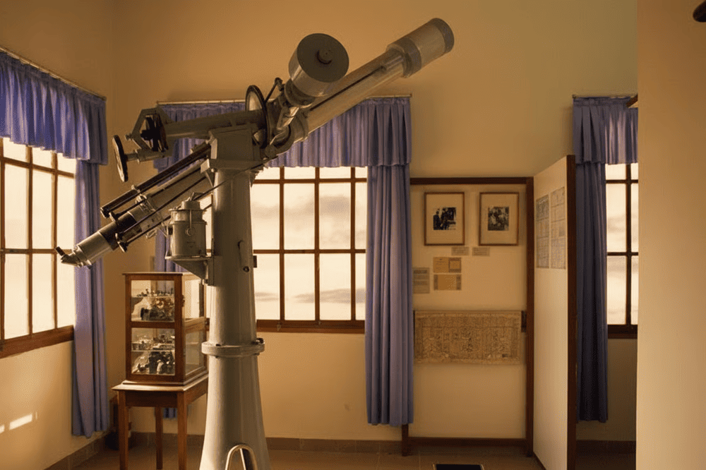 The telescope displayed at the Alexandre Yersin Museum, offers a glimpse into his explorations and research